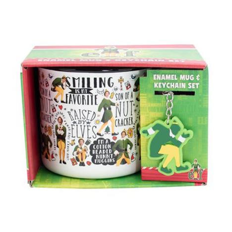 Elf Christmas Mug & Enamel Keyring £12.99